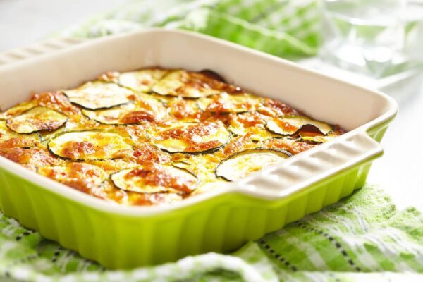 Gratin de courgettes jaunes & vertes et pommes de terre 17.50 €/ Kg