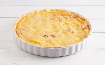 Pâte feuilletée & blancs de poulet, Une quiche